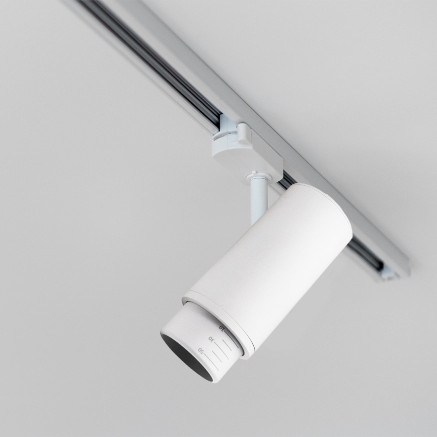 Spotlight for rail system MICA 1xGU10/25W/230V 1-phase white