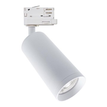 Spotlight for rail system MICA 1xGU10/25W/230V 3-phase white
