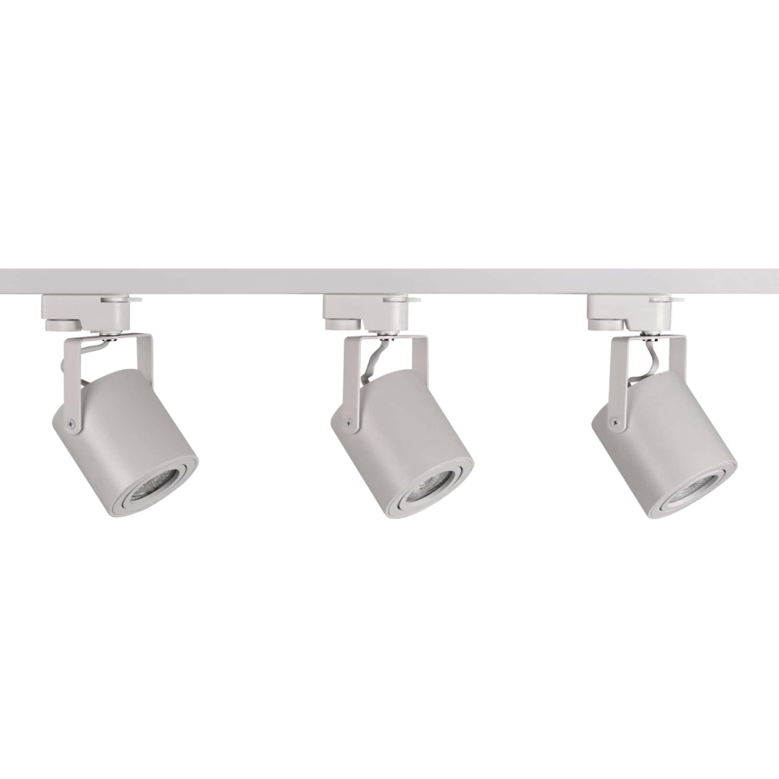 Spotlight for rail system MINOR 3xGU10/10W/230V + 1 m rail system white