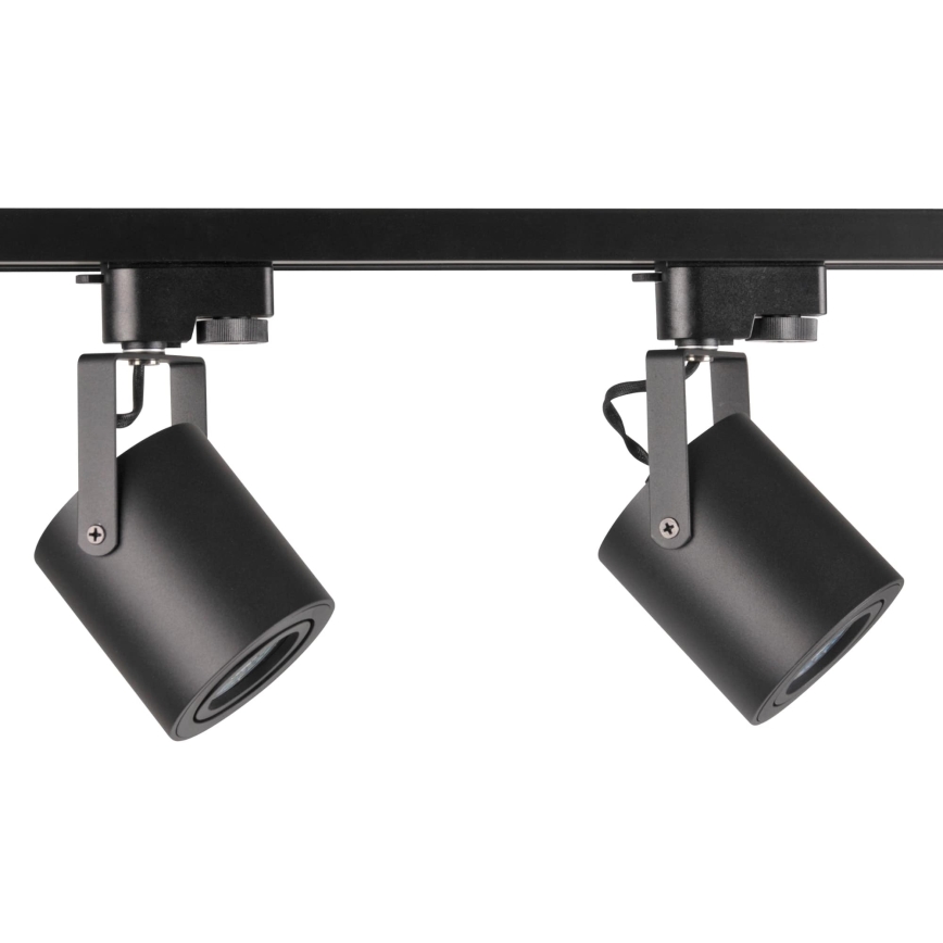Spotlight for rail system MINOR 3xGU10/10W/230V + 1 m rail system black