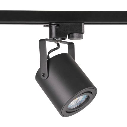Spotlight for rail system MINOR 3xGU10/10W/230V + 1 m rail system black