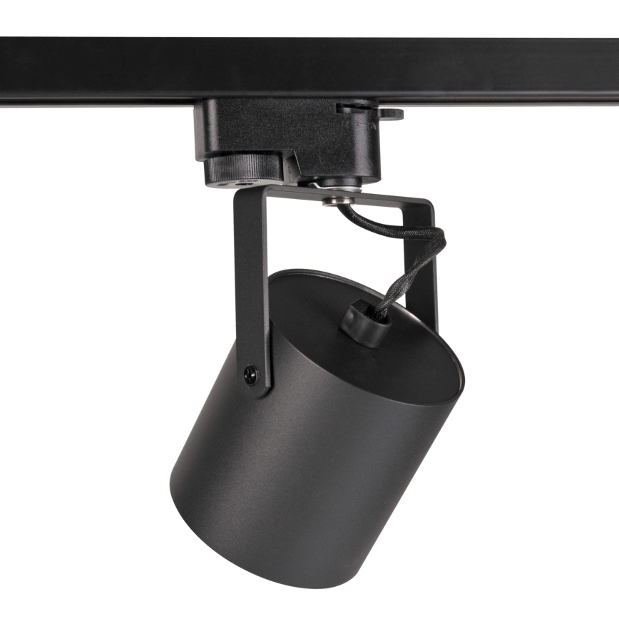 Spotlight for rail system MINOR 3xGU10/10W/230V + 1 m rail system black