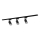 Spotlight for rail system PARIS 3xGU10/10W/230V + 1 m rail system black