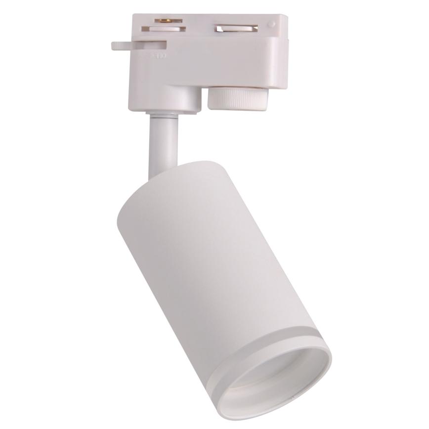 Spotlight for rail system PARIS 3xGU10/10W/230V + 1 m rail system white