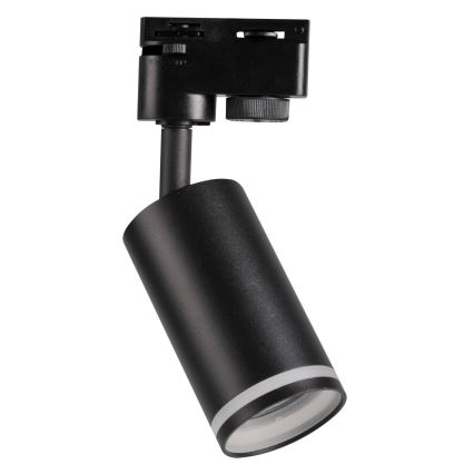 Spotlight for rail system PARIS 3xGU10/10W/230V + 1 m rail system black