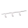 Spotlight for rail system PARIS 3xGU10/10W/230V + 1 m rail system white