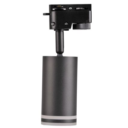 Spotlight for rail system PARIS 6xGU10/10W/230V + 2x1 m rail system black