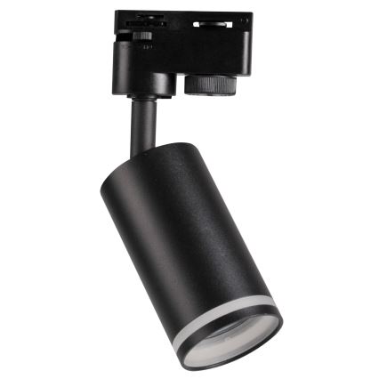 Spotlight for rail system PARIS 6xGU10/10W/230V + 2x1 m rail system black