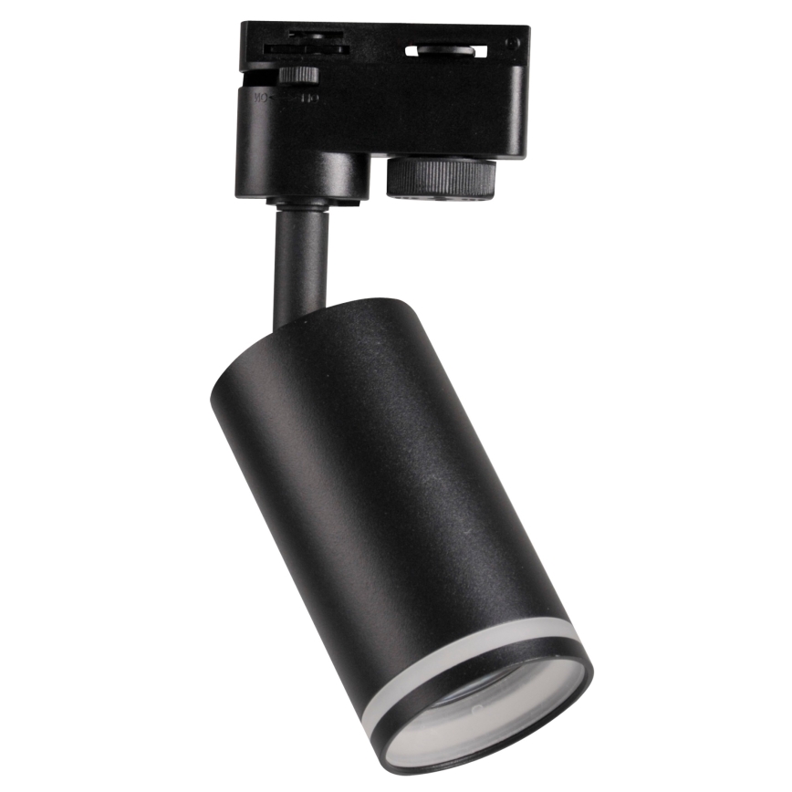 Spotlight for rail system PARIS 6xGU10/10W/230V + 2x1 m rail system black