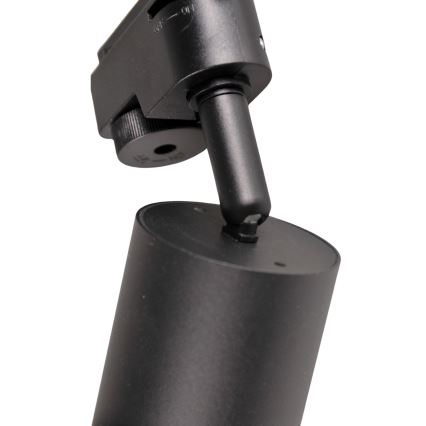 Spotlight for rail system PARIS 6xGU10/10W/230V + 2x1 m rail system black