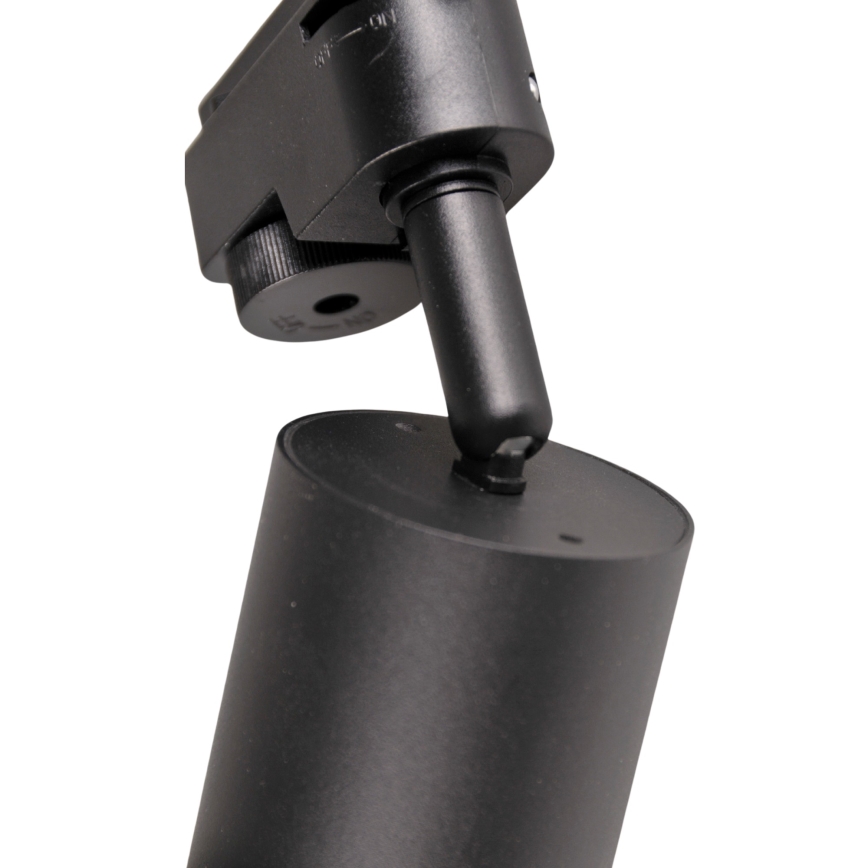 Spotlight for rail system PARIS 6xGU10/10W/230V + 2x1 m rail system black
