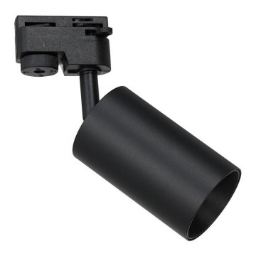 Spotlight for rail system PIPE 1xGU10/25W/230V black