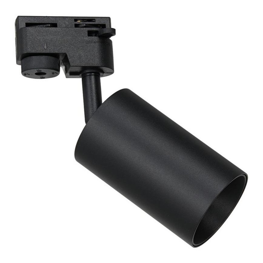 Spotlight for rail system PIPE 1xGU10/25W/230V black