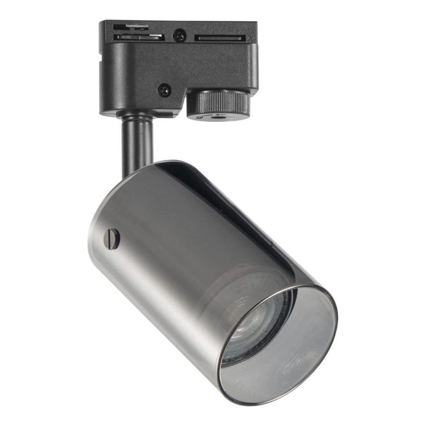 Spotlight for rail system SMOKY 1xGU10/10W/230V black