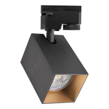 Spotlight for rail system SQUARE 1xGU10/10W/230V black