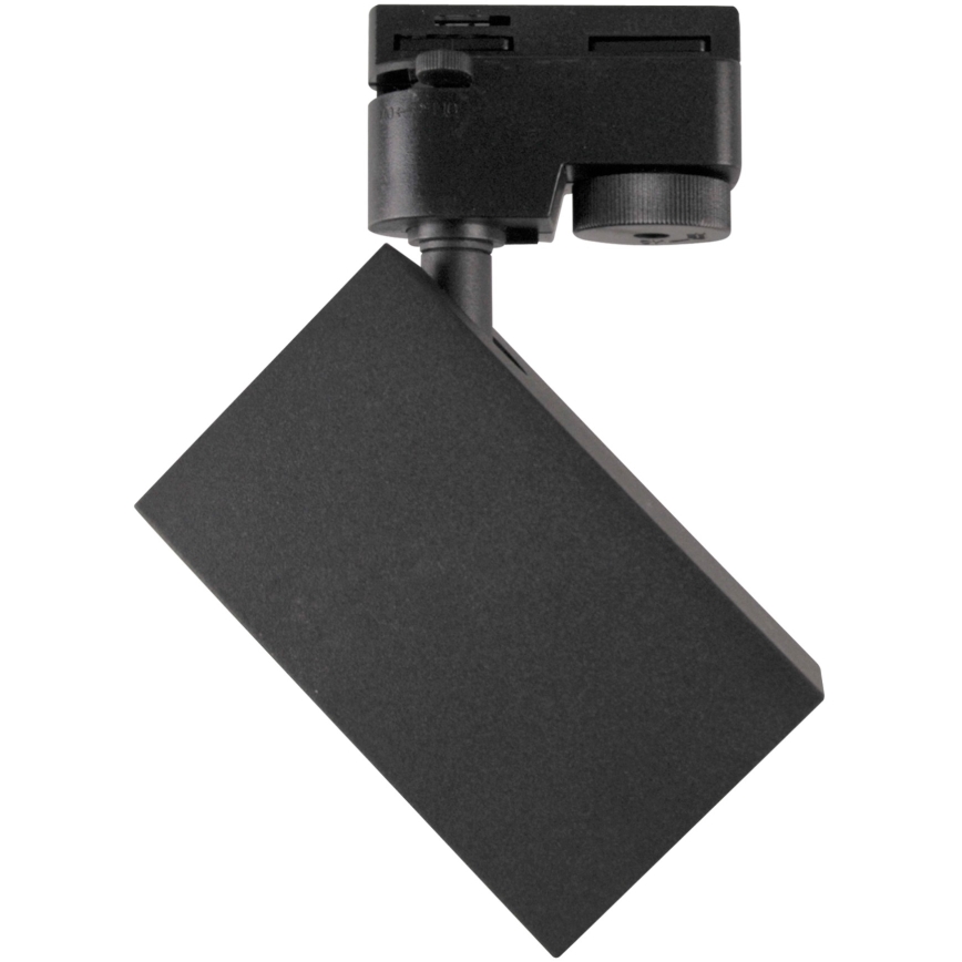 Spotlight for rail system SQUARE 1xGU10/10W/230V black