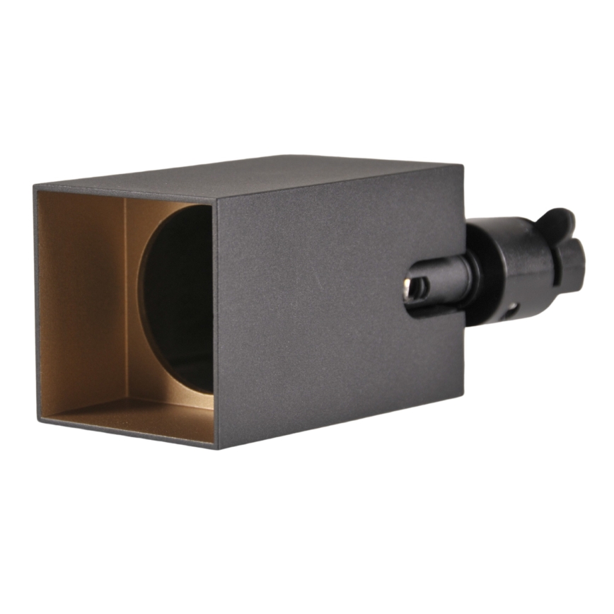 Spotlight for rail system SQUARE 1xGU10/10W/230V black