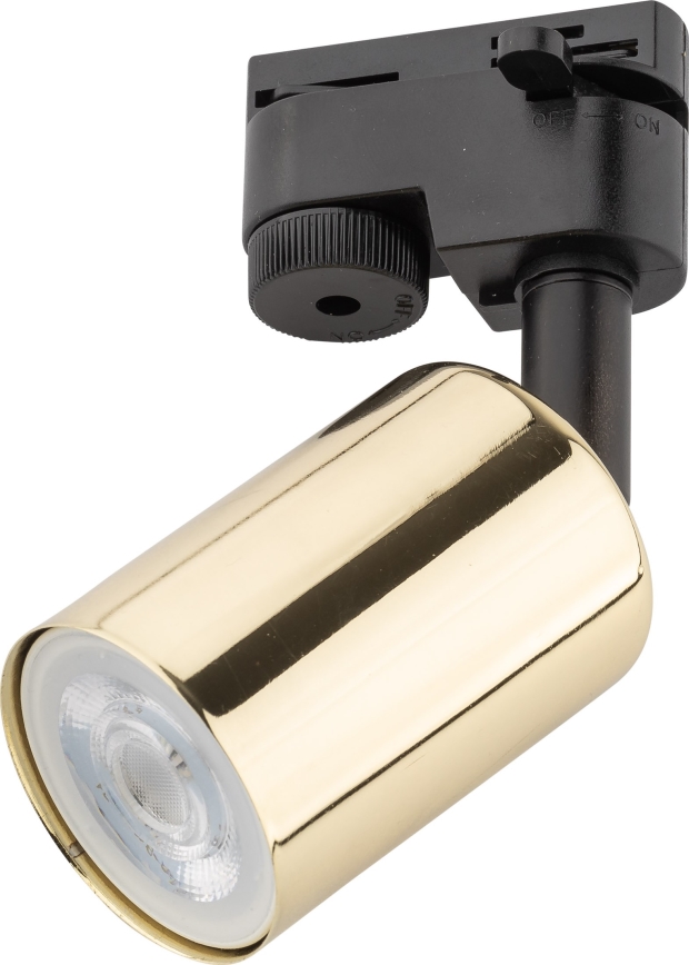 Spotlight for rail system TOP 1xGU10/10W/230V gold/black