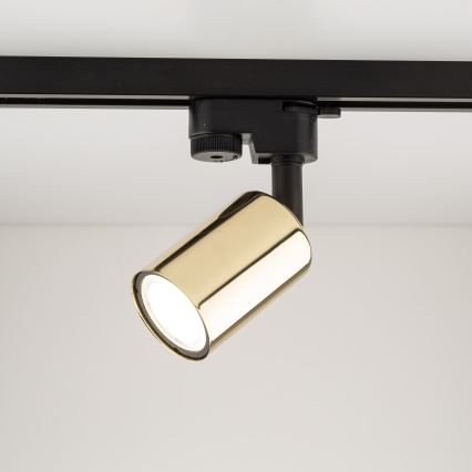 Spotlight for rail system TOP 1xGU10/10W/230V gold/black