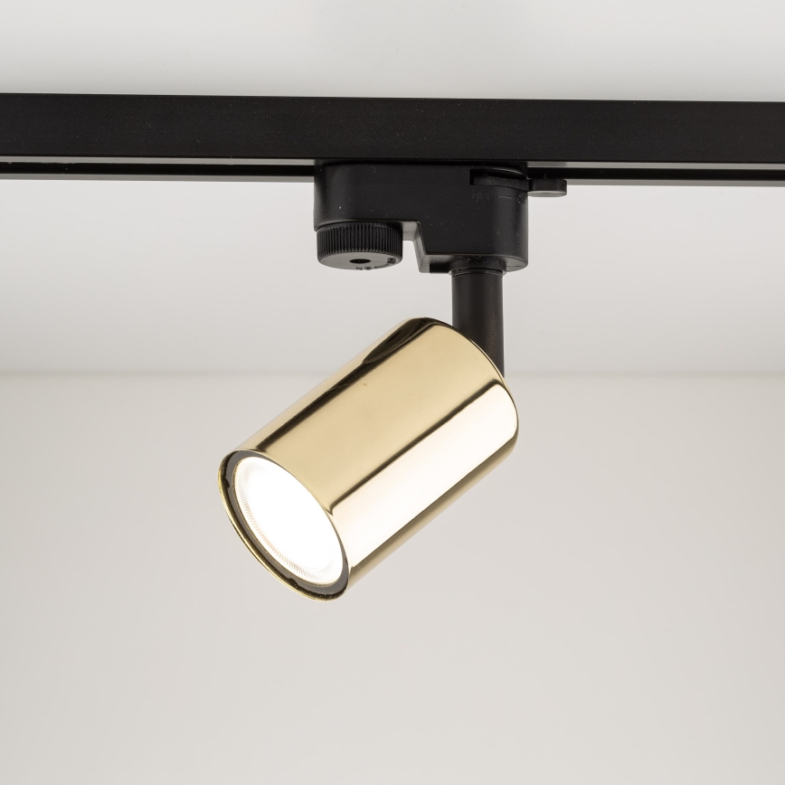 Spotlight for rail system TOP 1xGU10/10W/230V gold/black