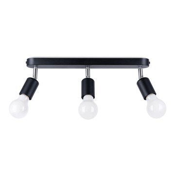 Spotlight FORNES 3xE27/60W/230V black