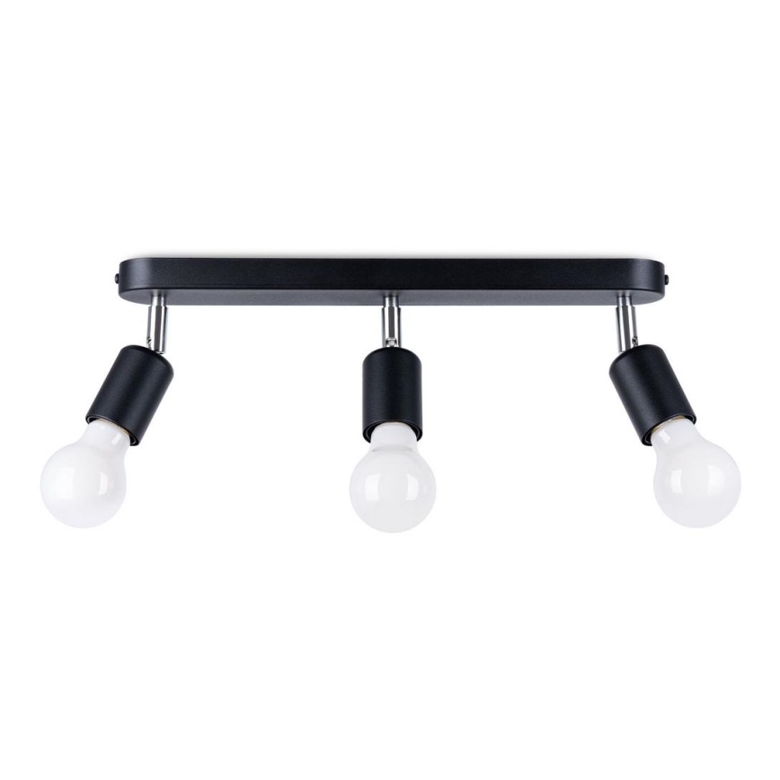 Spotlight FORNES 3xE27/60W/230V black