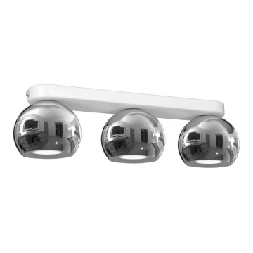 Spotlight GALAXY 3xGU10/8W/230V white/shiny chrome