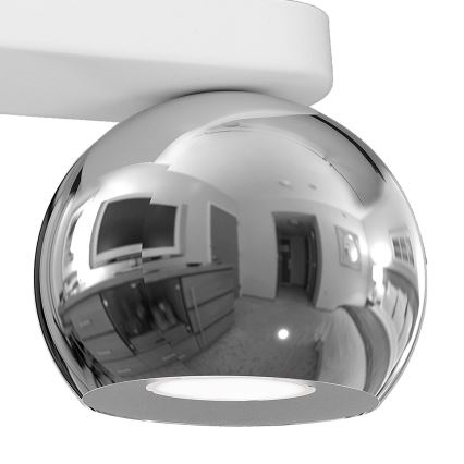 Spotlight GALAXY 3xGU10/8W/230V white/shiny chrome