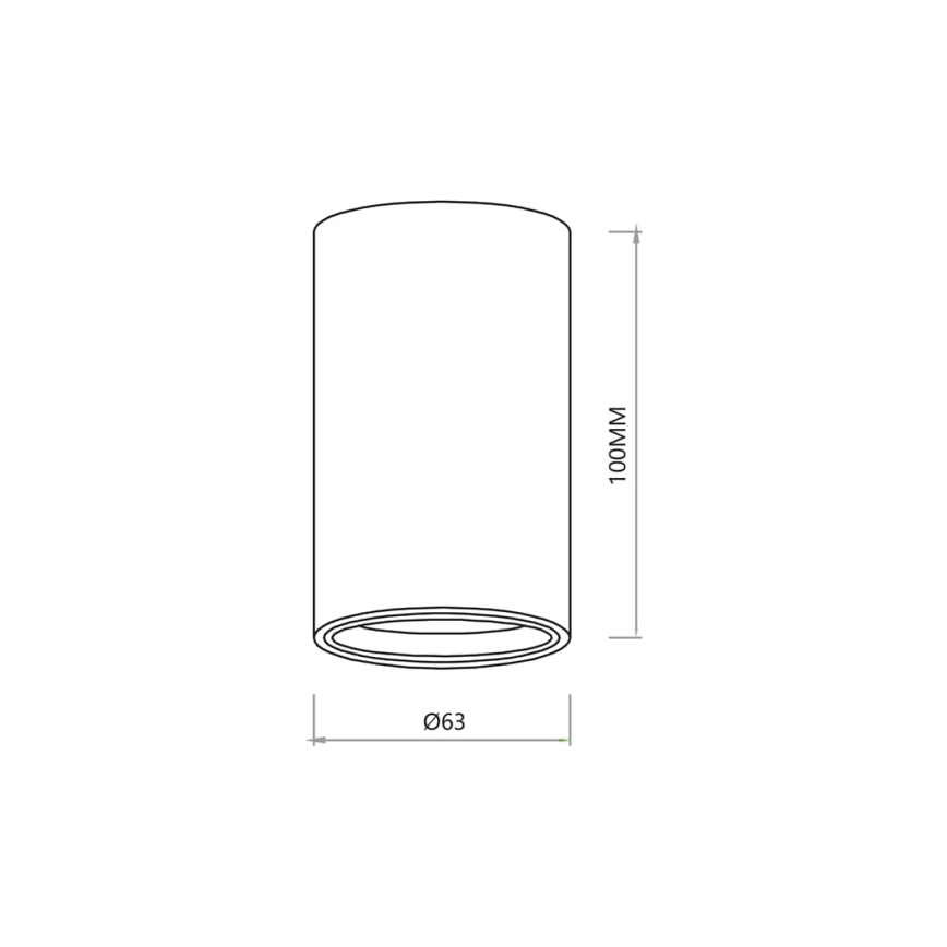 Spotlight GENESIS 1xGU10/8W/230V 10 cm white