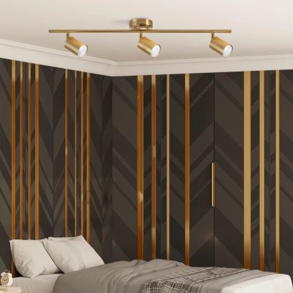 Spotlight GOLDI 3xGU10/10W/230V gold