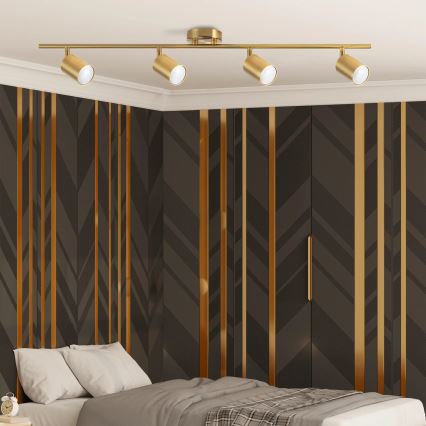 Spotlight GOLDI 4xGU10/10W/230V gold