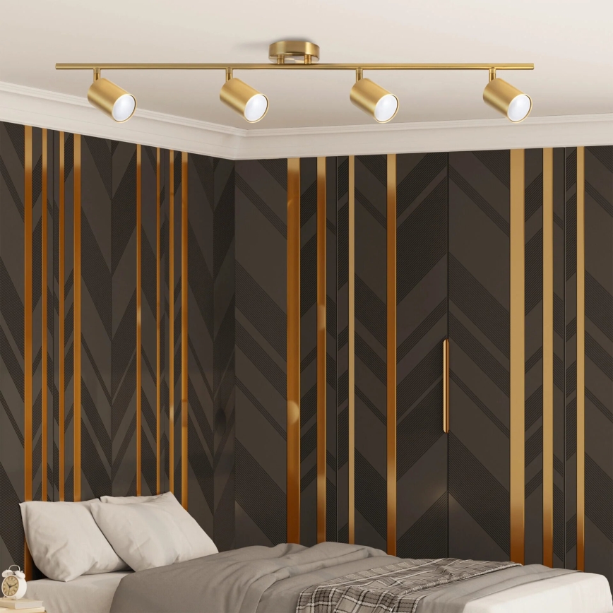 Spotlight GOLDI 4xGU10/10W/230V gold