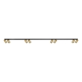Spotlight HERO SPOT 8xGU10/9W/230V black/gold