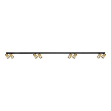 Spotlight HERO SPOT 8xGU10/9W/230V black/gold