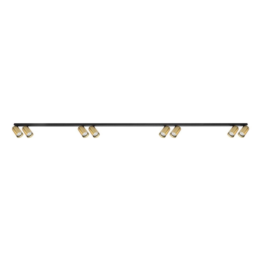Spotlight HERO SPOT 8xGU10/9W/230V black/gold