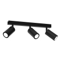 Spotlight HUDSON 3xGU10/8W/230V black