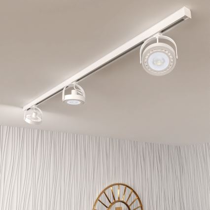 Spotlight in rail system LUGAR AR111 3xGU10/25W/230V white