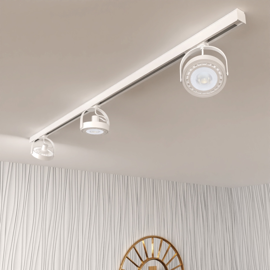 Spotlight in rail system LUGAR AR111 3xGU10/25W/230V white