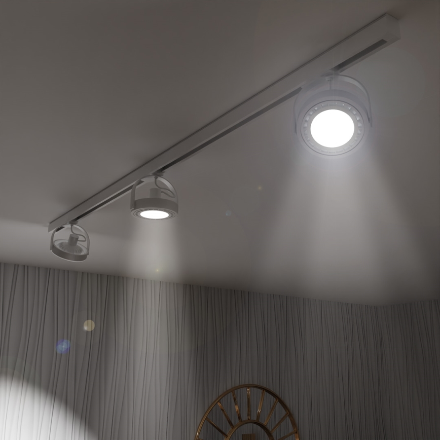 Spotlight in rail system LUGAR AR111 3xGU10/25W/230V white
