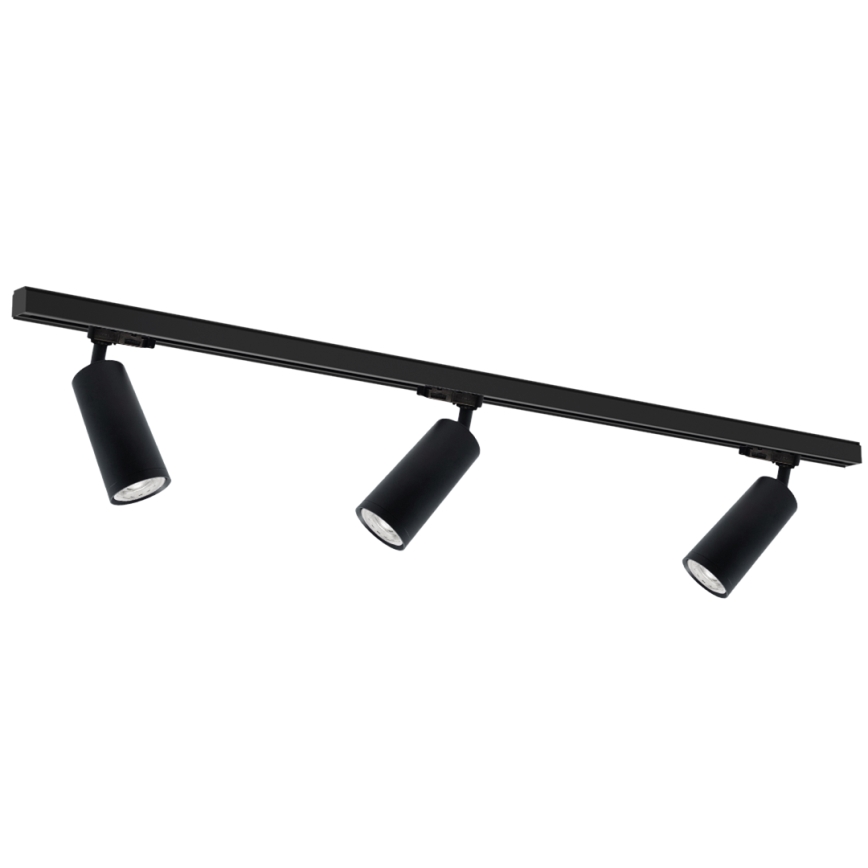 Spotlight in rail system MICA 3xGU10/25W/230V black