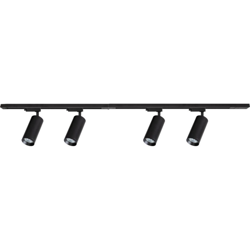Spotlight in rail system MICA 4xGU10/10W/230V black