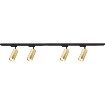 Spotlight in rail system MICA 4xGU10/10W/230V gold/black