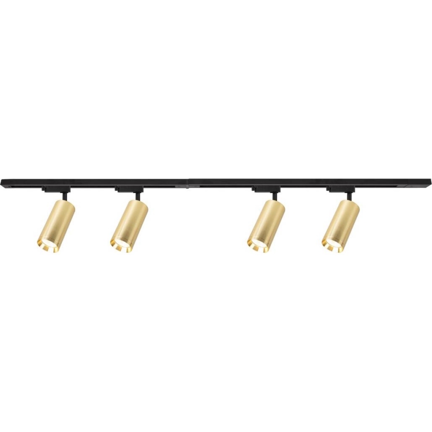 Spotlight in rail system MICA 4xGU10/10W/230V gold/black