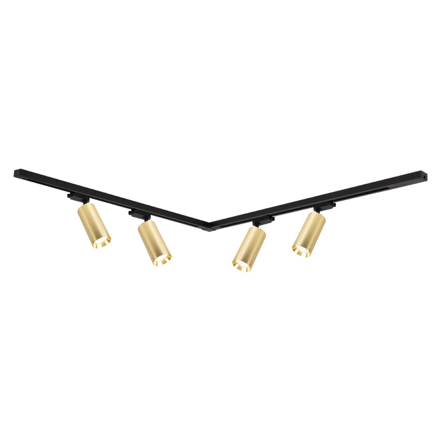 Spotlight in rail system MICA 4xGU10/10W/230V gold/black
