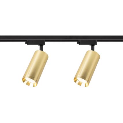 Spotlight in rail system MICA 4xGU10/10W/230V gold/black