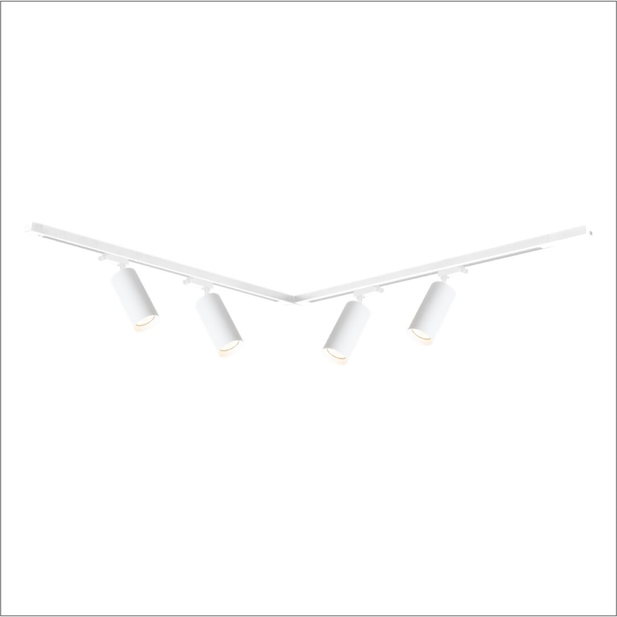 Spotlight in rail system MICA 4xGU10/10W/230V white