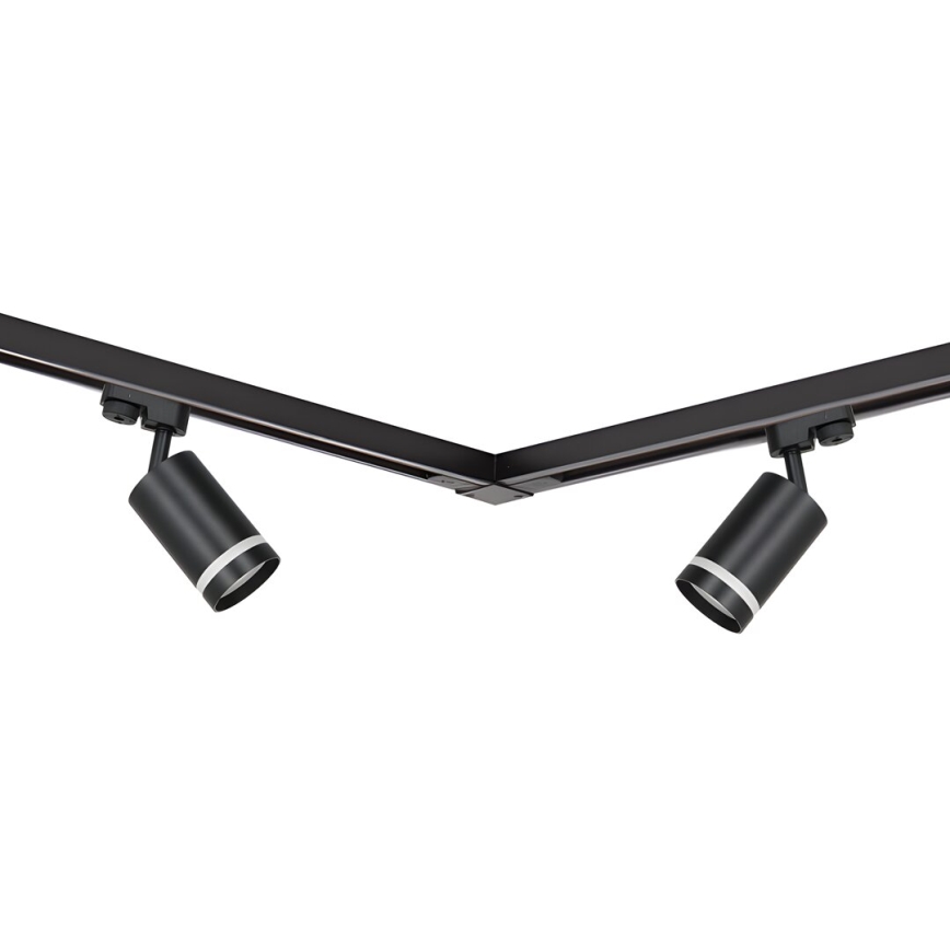 Spotlight in rail system PIPE 4xGU10/10W/230V 2x1m black