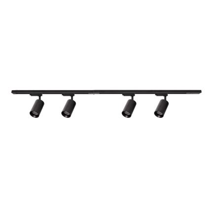 Spotlight in rail system PIPE 4xGU10/10W/230V black