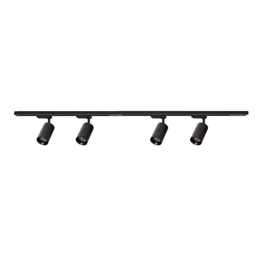 Spotlight in rail system PIPE 4xGU10/10W/230V black