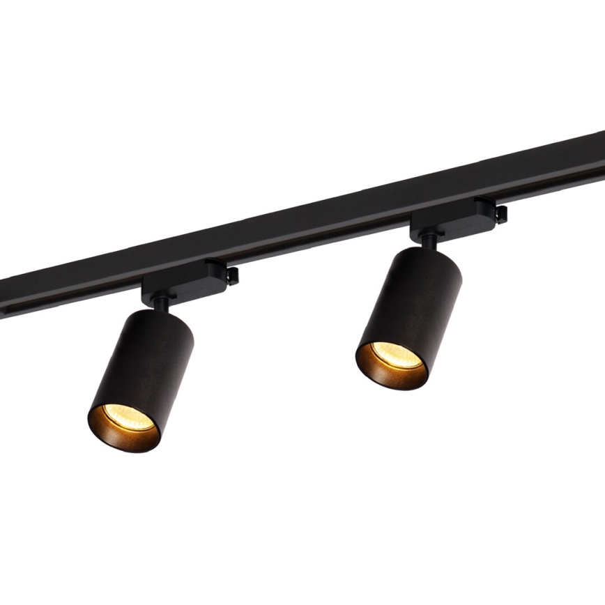 Spotlight in rail system PIPE 4xGU10/10W/230V black